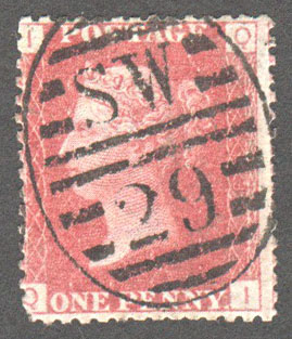 Great Britain Scott 33 Used Plate 113 - QI - Click Image to Close